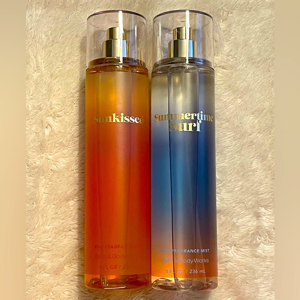 Bath and Body Works Sunkissed And Summertime Surf Body Mist Set